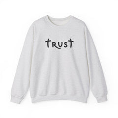 Heavy Blend Crewneck Sweatshirt "Trust" black graphic