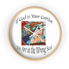 Inspirational Wall Clock, Motivational Home Decor, Office Wall Art, Unique Gift for Him, Her, Positive Quote Clock, copilot