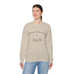 Heavy Blend Crewneck Sweatshirt "The Ghost is Inside Me" w