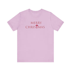 Bella & Canvas Jersey Short Sleeve Tee "Merry Christmas" Font 2