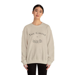 Heavy Blend Crewneck Sweatshirt "The Ghost is Inside Me" w