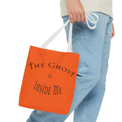 Christian Halloween Tote Bag, The Ghost is Inside Me, Halloween Satire, Halloween Tote, Halloween Christian Bag