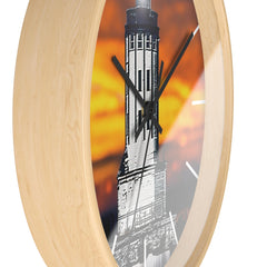 Wall Clock "Angels Gate Sunset"
