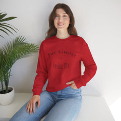 Heavy Blend Crewneck Sweatshirt "The Ghost is Inside Me" w