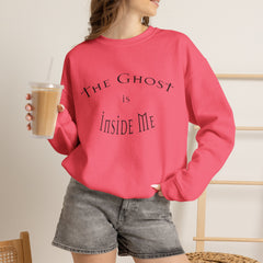 Heavy Blend Crewneck Sweatshirt "The Ghost is Inside Me" w