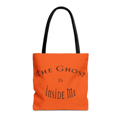 Christian Halloween Tote Bag, The Ghost is Inside Me, Halloween Satire, Halloween Tote, Halloween Christian Bag