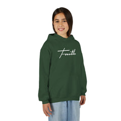 Kids Faith Hoodie | Christian Youth Sweatshirt | Gildan