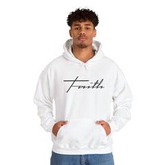 Heavy Blend Hooded Sweatshirt "Faith Cross"