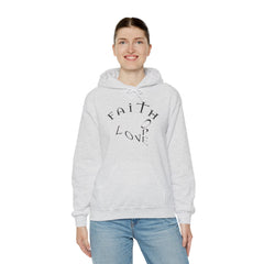 Heavy Blend Hooded Sweatshirt "Faith, Hope, Love"