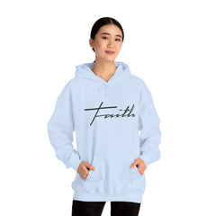 Heavy Blend Hooded Sweatshirt "Faith Cross"