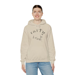 Heavy Blend Hooded Sweatshirt "Faith, Hope, Love"