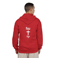 Heavy Blend Full Zip Hoodie Sweatshirt "Peace Sign"