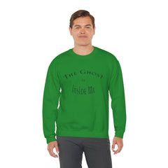 Heavy Blend Crewneck Sweatshirt "The Ghost is Inside Me" w