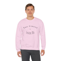 Heavy Blend Crewneck Sweatshirt "The Ghost is Inside Me" w