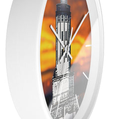 Wall Clock "Angels Gate Sunset"