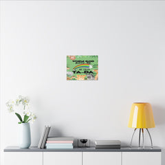 When God Made Me He Said Ta-Da rainbow safari animals Canvas
