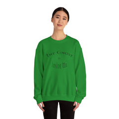 Heavy Blend Crewneck Sweatshirt "The Ghost is Inside Me" w