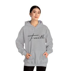 Heavy Blend Hooded Sweatshirt "Faith Cross"