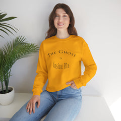 Heavy Blend Crewneck Sweatshirt "The Ghost is Inside Me" w
