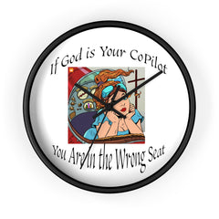 Inspirational Wall Clock, Motivational Home Decor, Office Wall Art, Unique Gift for Him, Her, Positive Quote Clock, copilot