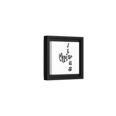 Square Framed Premium Gallery Wrap Canvas "Jesus Christ Acrostic"