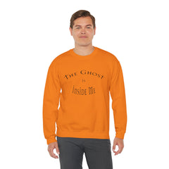 Heavy Blend Crewneck Sweatshirt "The Ghost is Inside Me" w