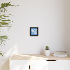 I'm Just A Cool Kid Blue Theme Framed Canvas Wall Art Inspirational Christian Decor