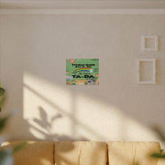 When God Made Me He Said Ta-Da rainbow safari animals Canvas