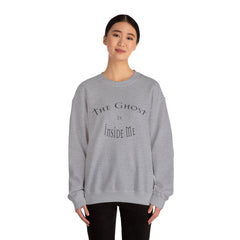 Heavy Blend Crewneck Sweatshirt "The Ghost is Inside Me" w