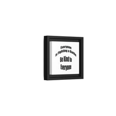Everyone Battles Be Kind Framed Canvas Wall Art Inspirational Christian Decor