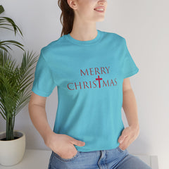 Bella & Canvas Jersey Short Sleeve Tee "Merry Christmas" Font 2