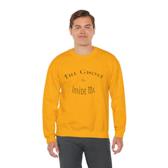 Heavy Blend Crewneck Sweatshirt "The Ghost is Inside Me" w
