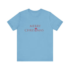 Bella & Canvas Jersey Short Sleeve Tee "Merry Christmas" Font 2
