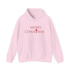 Heavy Blend Hooded Sweatshirt "Merry Christmas" font 2
