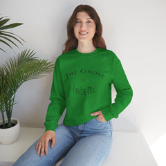 Heavy Blend Crewneck Sweatshirt "The Ghost is Inside Me" w