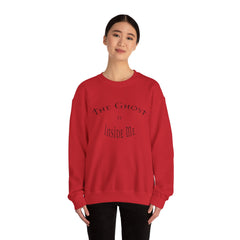 Heavy Blend Crewneck Sweatshirt "The Ghost is Inside Me" w