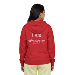 Christian Zip Hoodie — "I Am Whosoever" John 3:16 Full-Zip Sweatshirt