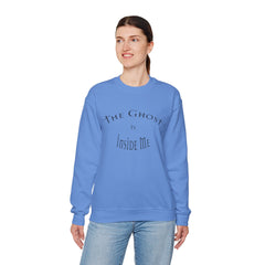 Heavy Blend Crewneck Sweatshirt "The Ghost is Inside Me" w