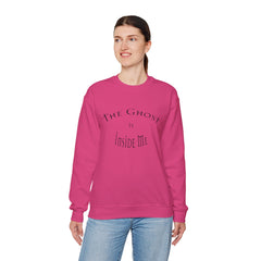 Heavy Blend Crewneck Sweatshirt "The Ghost is Inside Me" w
