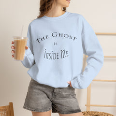 Heavy Blend Crewneck Sweatshirt "The Ghost is Inside Me" w