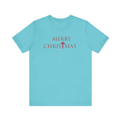Bella & Canvas Jersey Short Sleeve Tee "Merry Christmas" Font 2