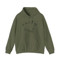 Heavy Blend Hooded Sweatshirt "Faith, Hope, Love"