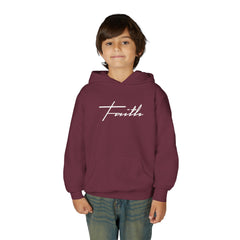 Kids Faith Hoodie | Christian Youth Sweatshirt | Gildan