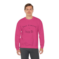Heavy Blend Crewneck Sweatshirt "The Ghost is Inside Me" w