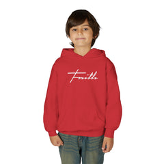 Kids Faith Hoodie | Christian Youth Sweatshirt | Gildan