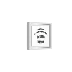 Everyone Battles Be Kind Framed Canvas Wall Art Inspirational Christian Decor