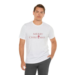 Bella & Canvas Jersey Short Sleeve Tee "Merry Christmas" Font 2