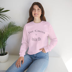 Heavy Blend Crewneck Sweatshirt "The Ghost is Inside Me" w