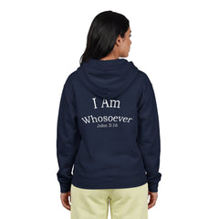 Christian Zip Hoodie — "I Am Whosoever" John 3:16 Full-Zip Sweatshirt
