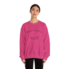 Heavy Blend Crewneck Sweatshirt "The Ghost is Inside Me" w